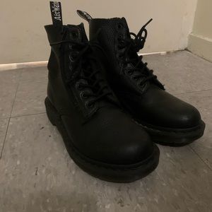 doc martens with zipper
